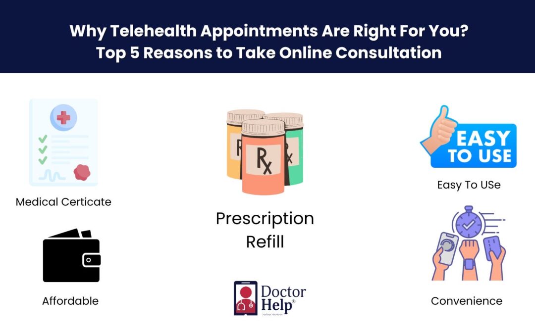 Top 5 Reasons Why Telehealth Appointments Are Right For You?